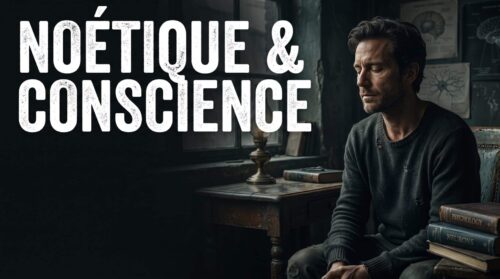 Femme mage en cape verte tenant un bâton face à un paysage fantastique nocturne sous la lune, texte Magie.